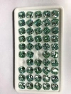 Wholesale of square-shaped zircon ice flower cut colored artificial gemstones, rough stones, nail diamonds and jewelry inlays details Picture